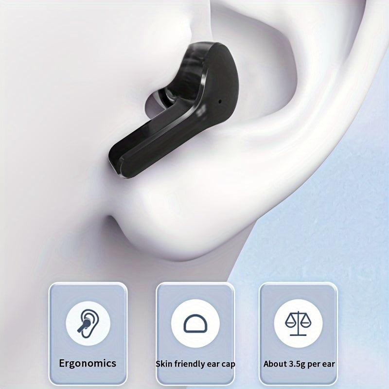 New Sports Wireless Earphones With Built-in Noise Cancelling Microphone And High Fidelity Earphones, Ultra Long Standby Fast Charging Box